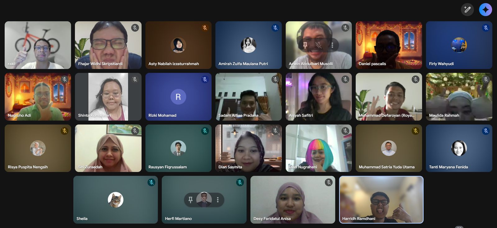 The Cloud Ace team on a company call
